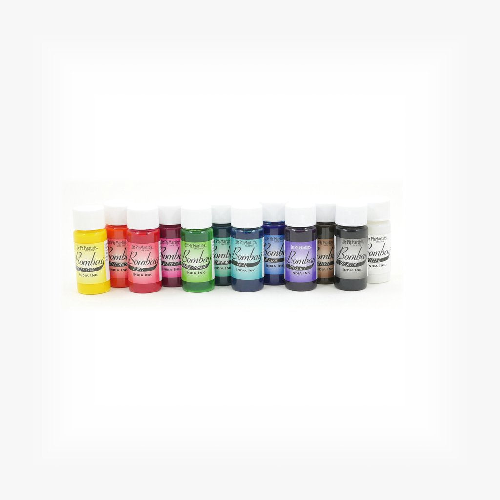 Dr. Ph. Martin’s BOMBAY INDIA INK, 0.5 OZ, SETS ALL KINDS - Retail Maharaj