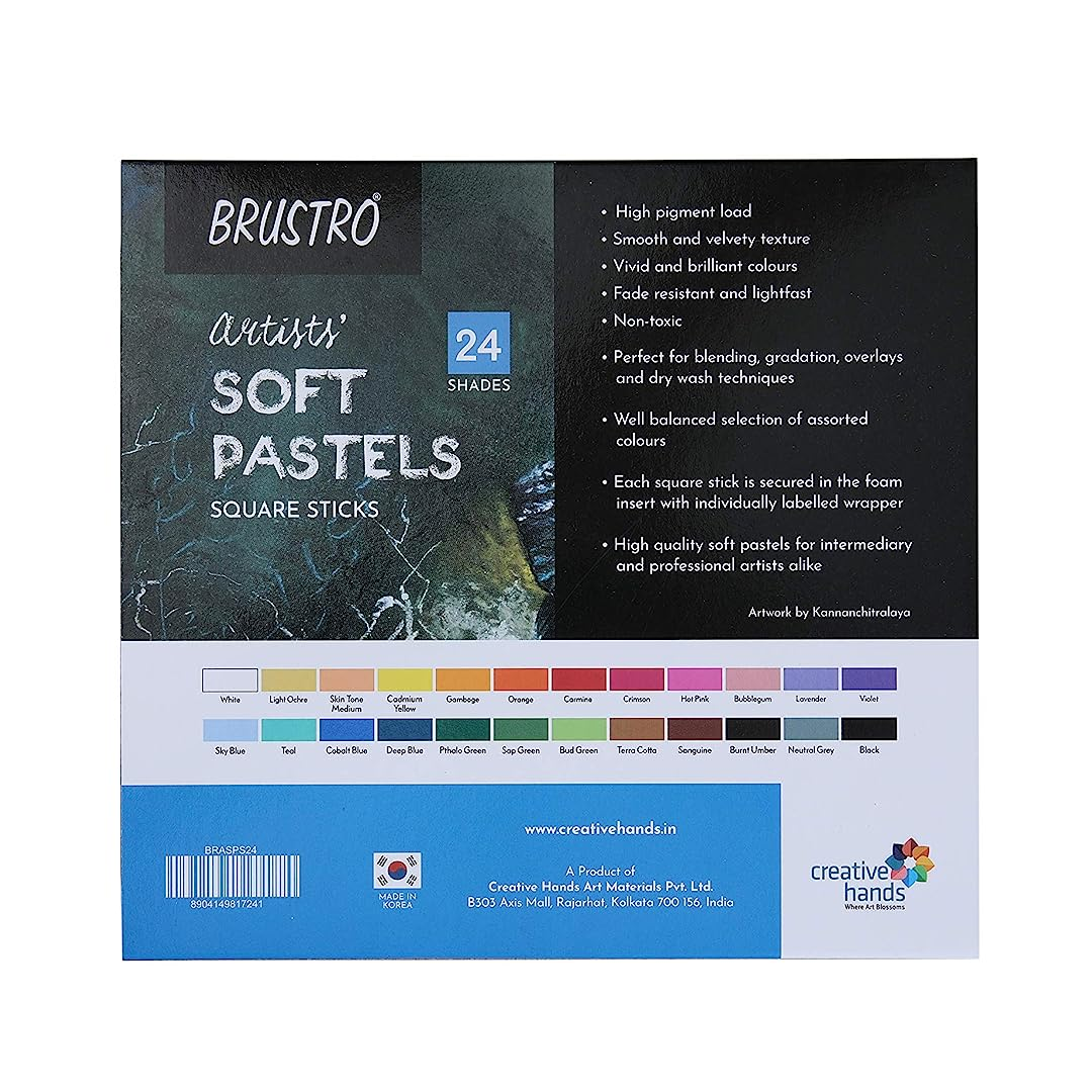 Brustro Artists Soft Pastel Colour Set for Drawing and Painting