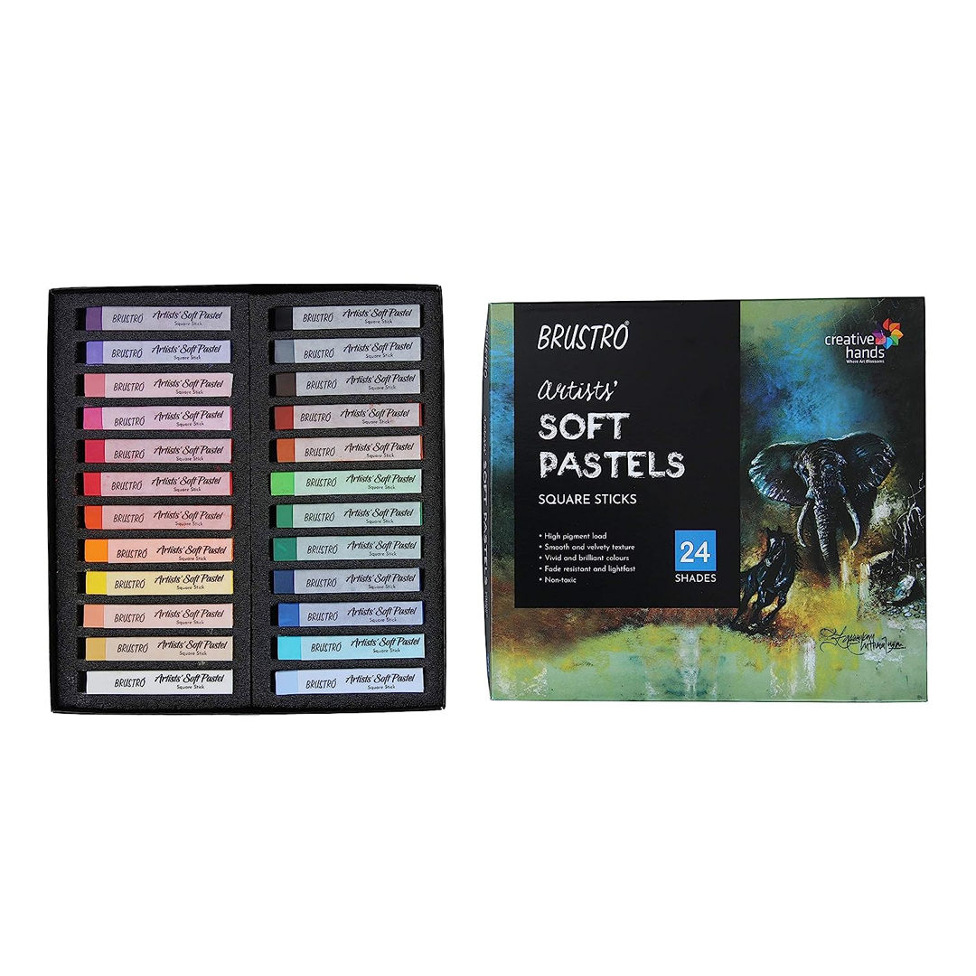 Brustro Artists Soft Pastel Colour Set for Drawing and Painting