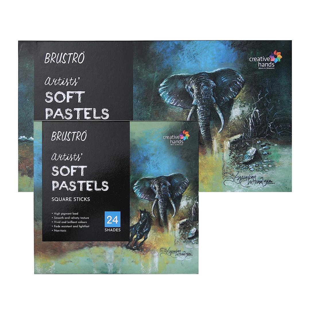 Brustro Artists Soft Pastel Colour Set for Drawing and Painting