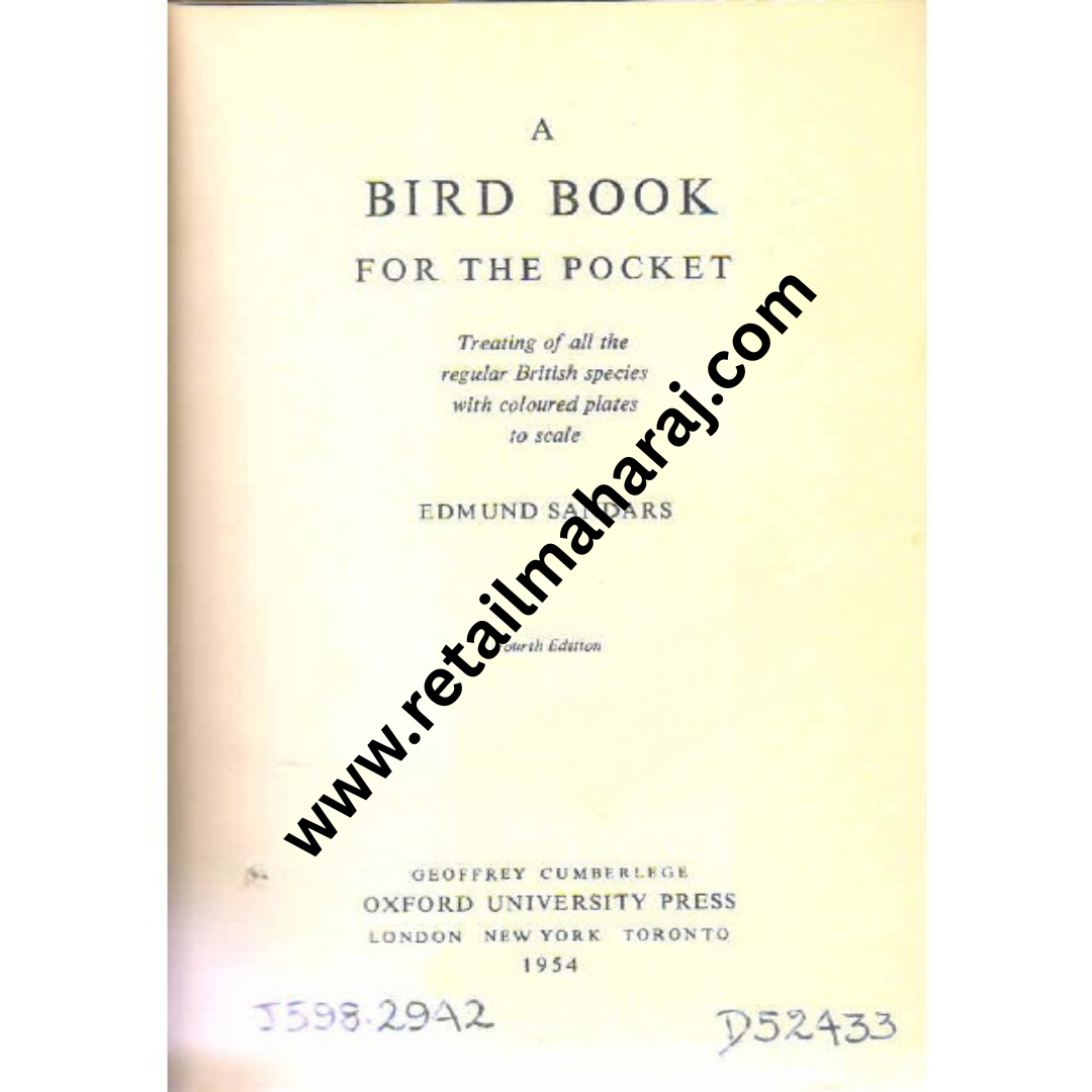 A Bird Book for the Pocket - Retail Maharaj