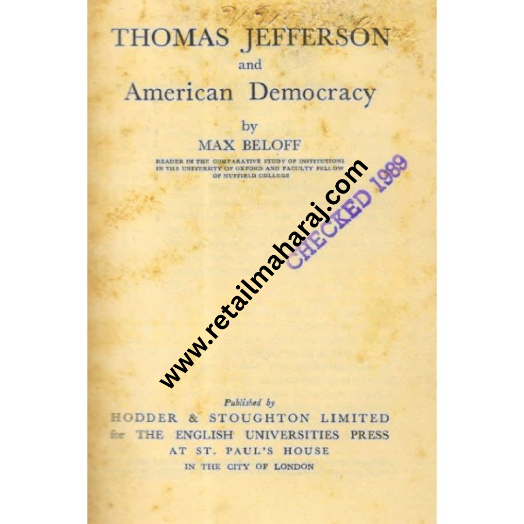 thomas jefferson and american democracy 1st edition