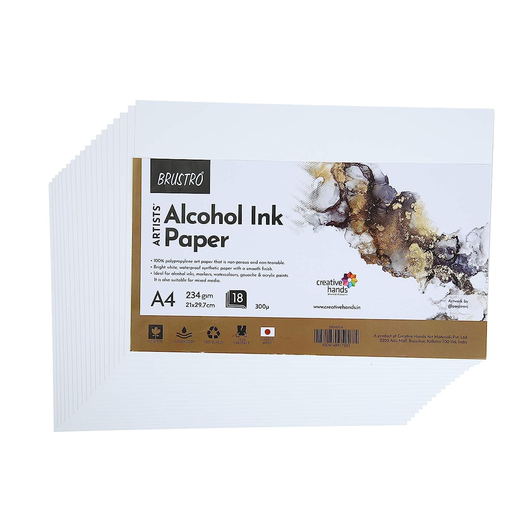 Brustro Artists Alcohol Ink Paper 234 GSM / 300 Micron – A5, A4 & A3