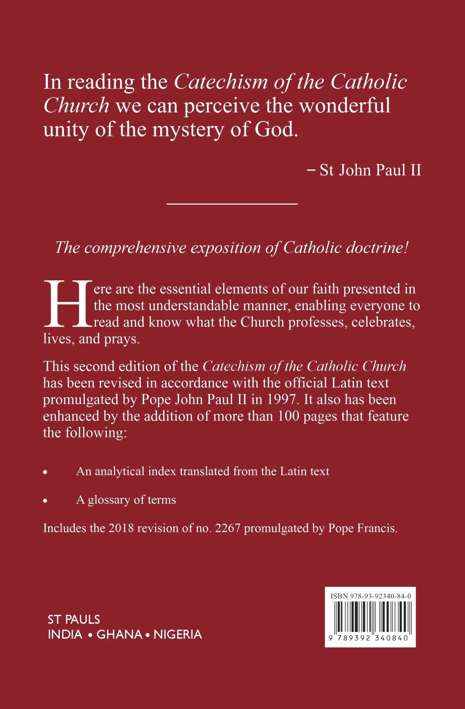 Catechism of the Catholic Church 2nd Edition - Retail Maharaj