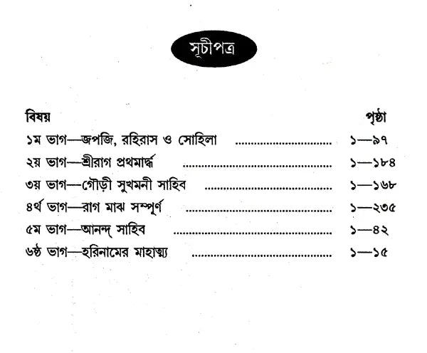 Shri Shri Gurugrantha Sahibji (Bengali) - Retail Maharaj