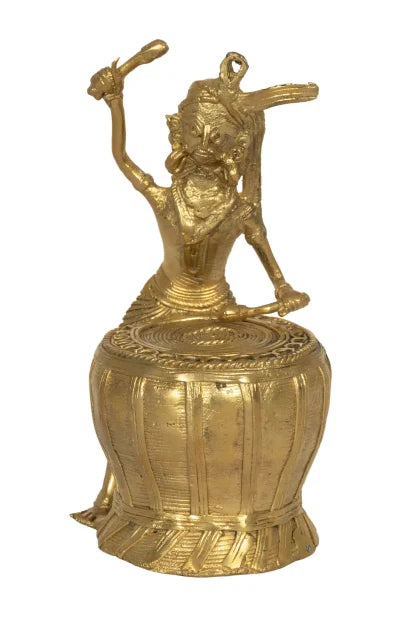 Dokra Home Decor – Tribal Fig – Drum - Retail Maharaj