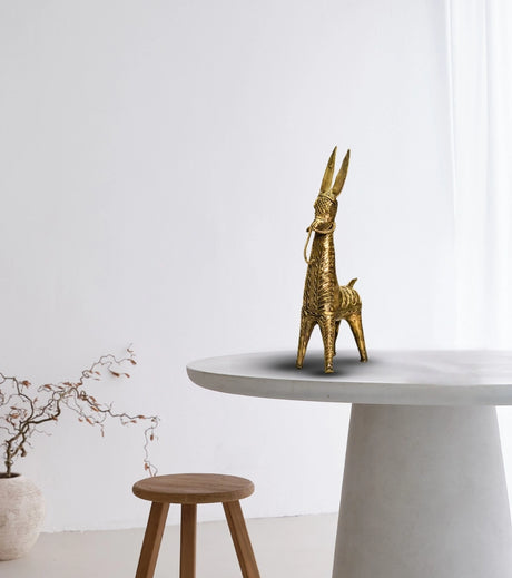Dokra Bankura Horse | Handcrafted Brass Figurine – Traditional Dhokra Art - Retail Maharaj