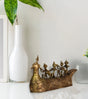Dokra Big Boat | Handcrafted Brass Figurine with Riders – Traditional Dhokra Art  Product Description: - Retail Maharaj