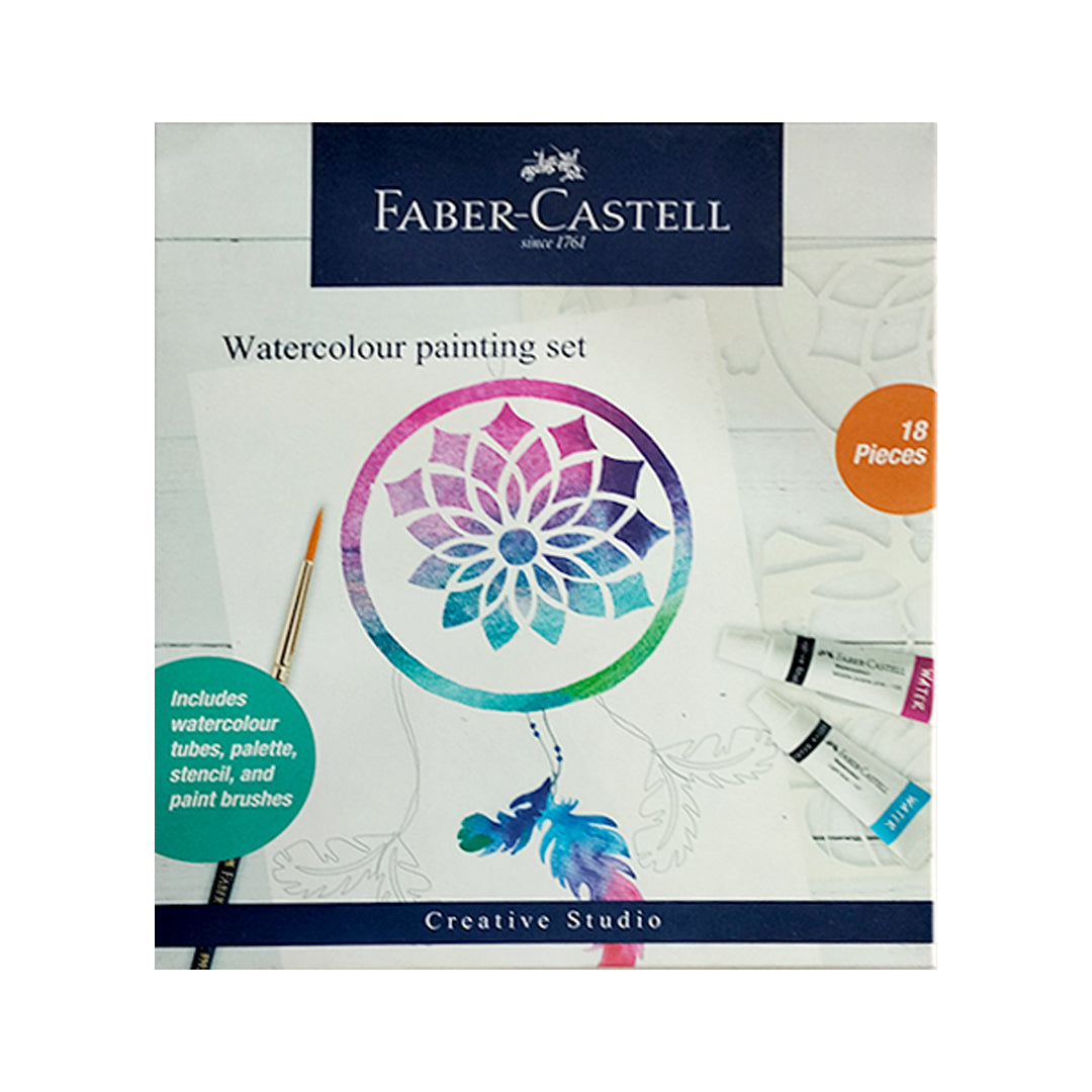 Faber Castell Creative Studio Watercolor Painting Set 24-Piece Starter Kit