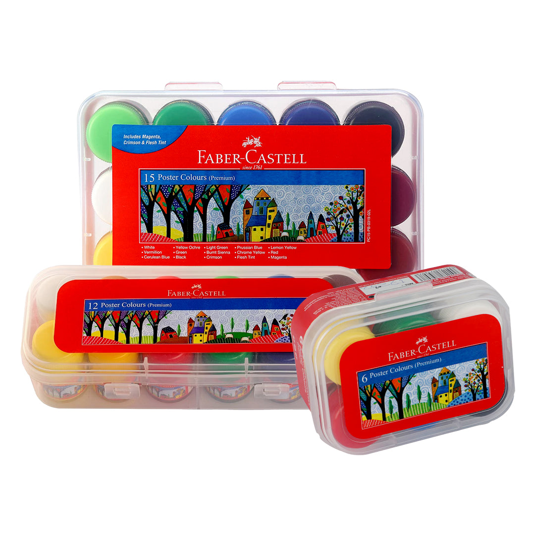 Faber Castell Premium Poster Colour Paint Set Tempera