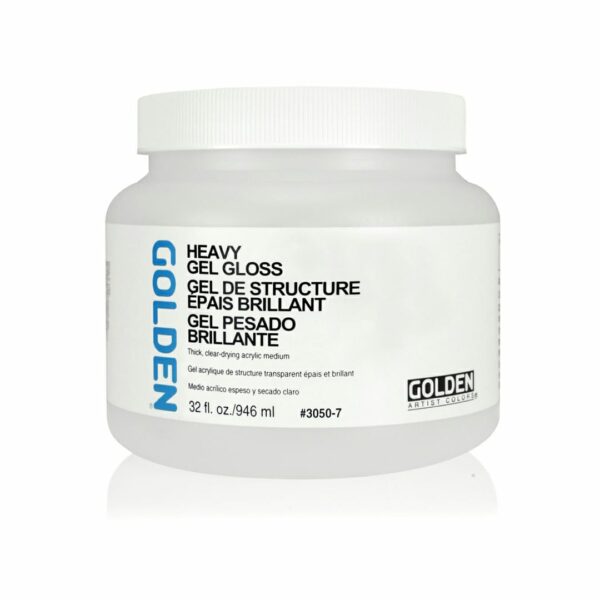 Golden Heavy Gel Gloss Acrylic Medium for Texture Glazing and Collage