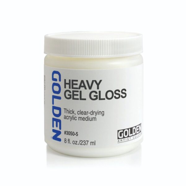 Golden Heavy Gel Gloss Acrylic Medium for Texture Glazing and Collage