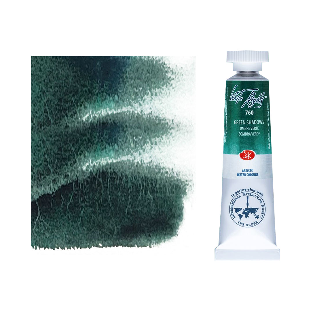 White Nights Granulating Watercolour Tubes 10ml – 33 Individual Shades