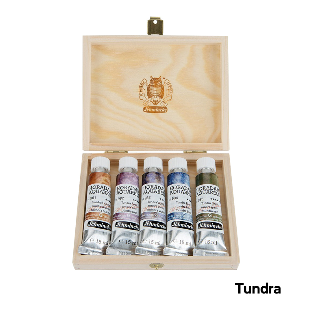 Schmincke Horadam Aquarell Supergranulating Watercolour Set – 5 × 15ml (Limited Edition)