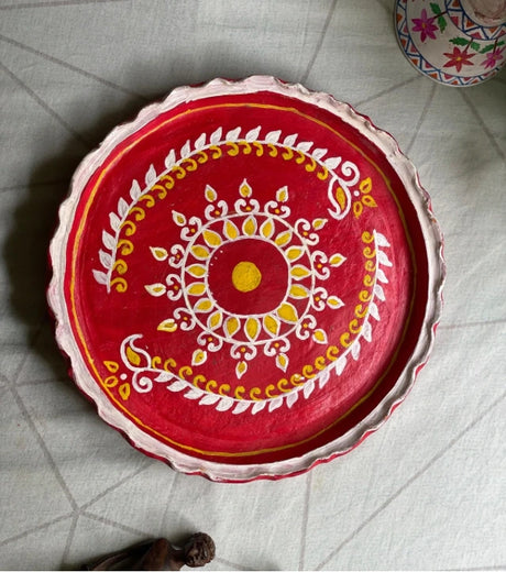 Palette Whirl – Hand-Painted Decorative Plate by Innocent Hand - Retail Maharaj