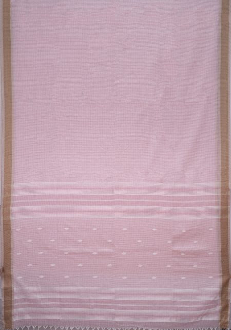 Tangail Cotton Saree – Blush Pink - Retail Maharaj