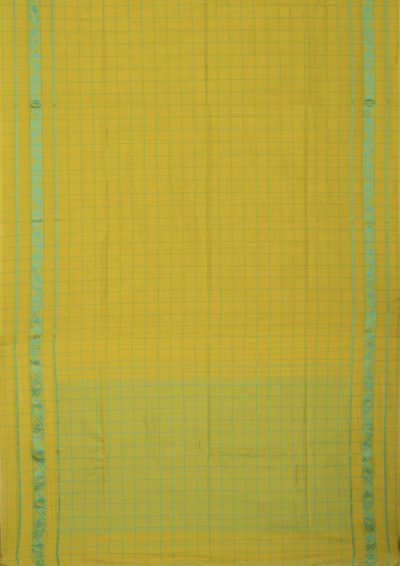 Tangail Cotton Saree – Lime Yellow - Retail Maharaj