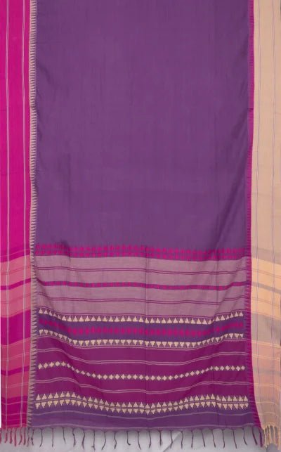 Begumpuri Cotton Saree – Magenta - Retail Maharaj