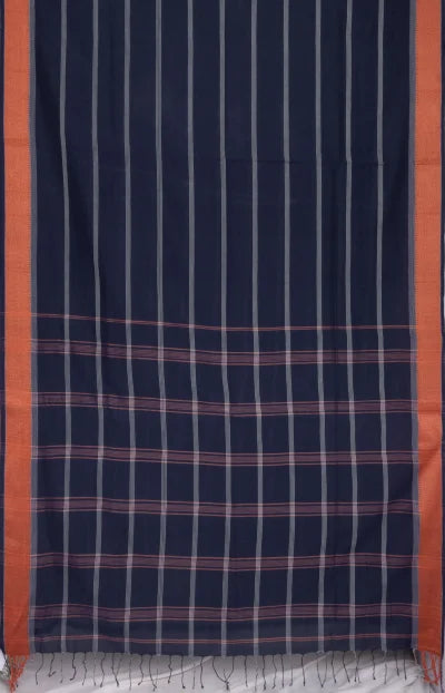 Santipuri Cotton Saree – Blue - Retail Maharaj