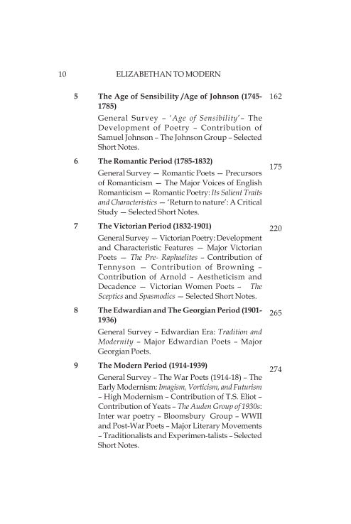 A Reading of English Poetry Elizabethan to Modern (English Version) (Text with Criticism) - Retail Maharaj