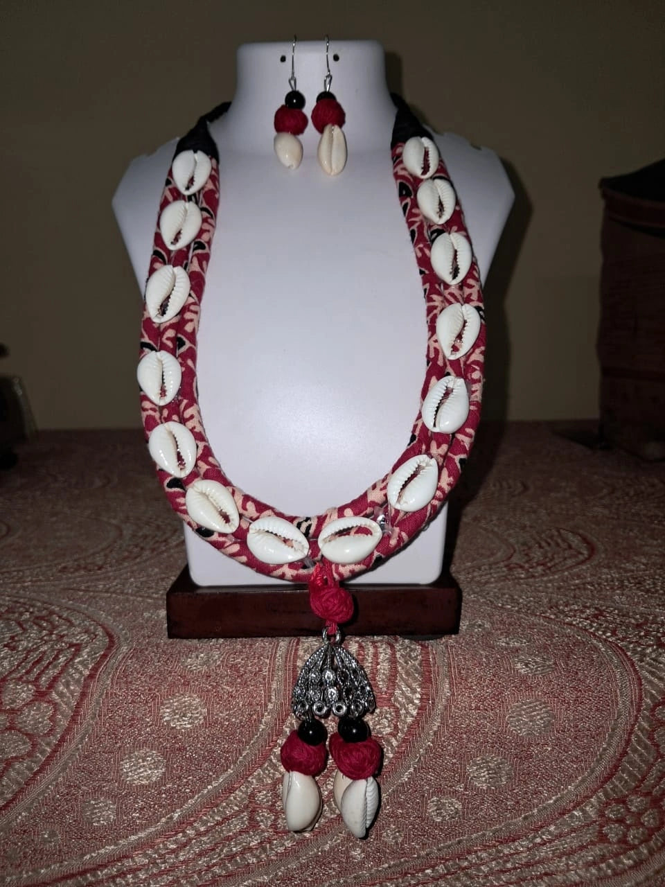 Cowrie Charm Tribal Necklace Set - Retail Maharaj