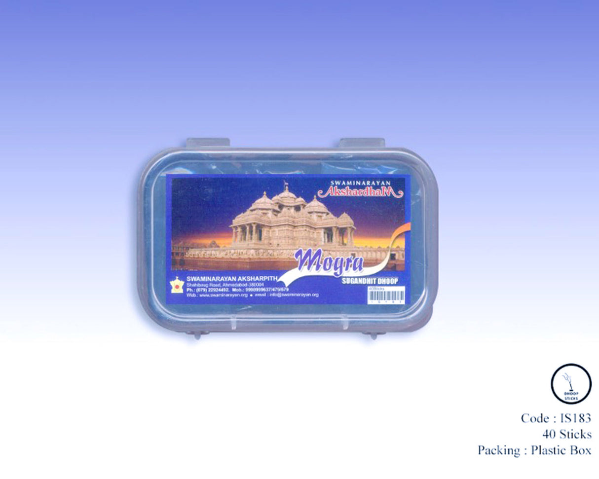 Mogra Sugandhi Dhoop 2" Long | Plastic Container - Retail Maharaj