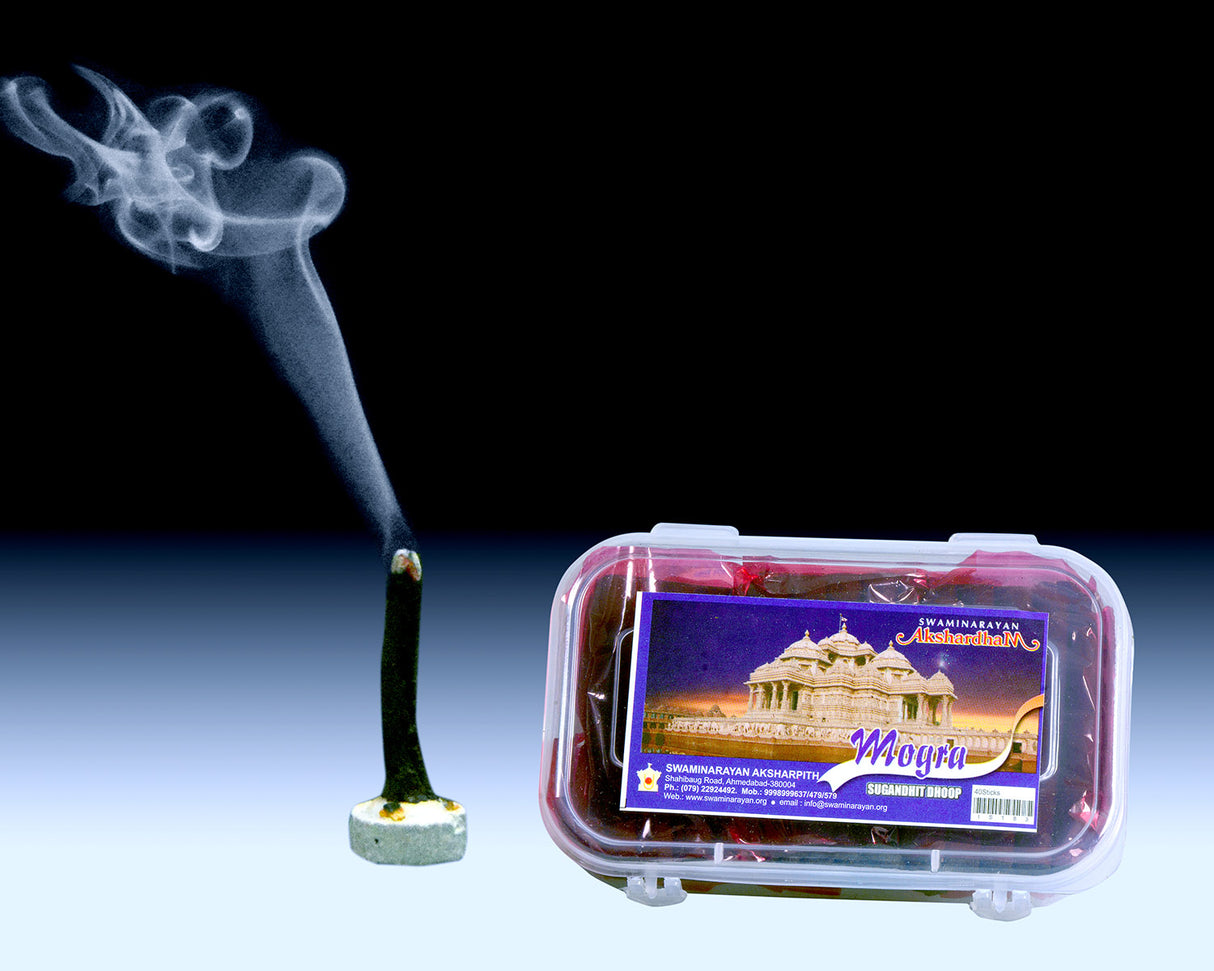 Mogra Sugandhi Dhoop 2" Long | Plastic Container - Retail Maharaj