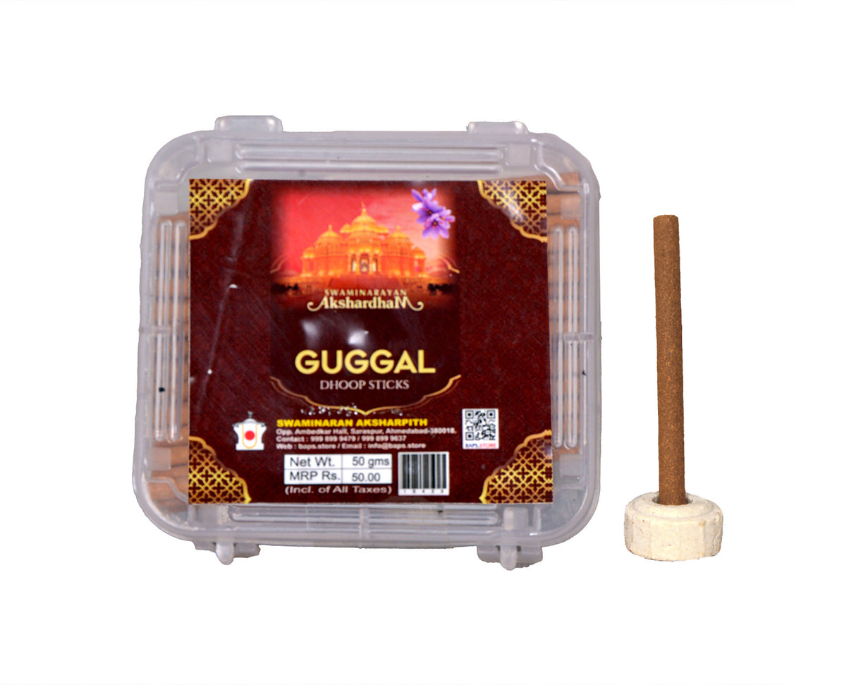 Guggal Dhoop Stick 50 GM | Plastic Container - Retail Maharaj