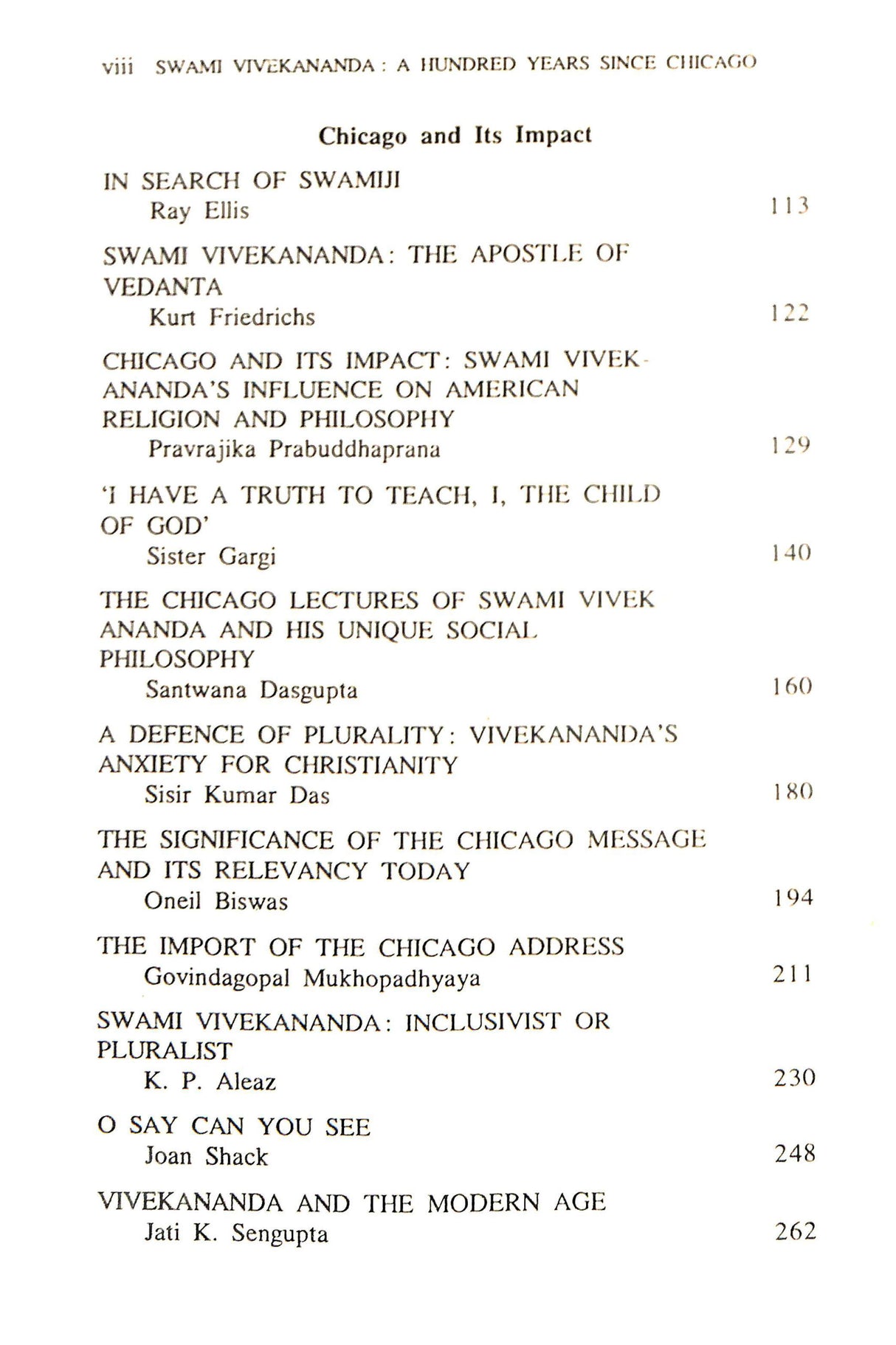 Swami Vivekananda: Hundred Years Since Chicago: Commemorative Volume - Retail Maharaj