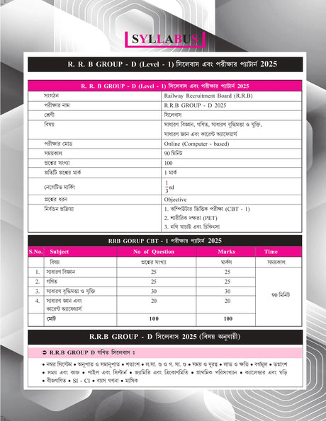 Winners RRB Group-D (Technical & Non-Technical) Practice Set (Byakkhasoho) (Bengali Version) - Retail Maharaj