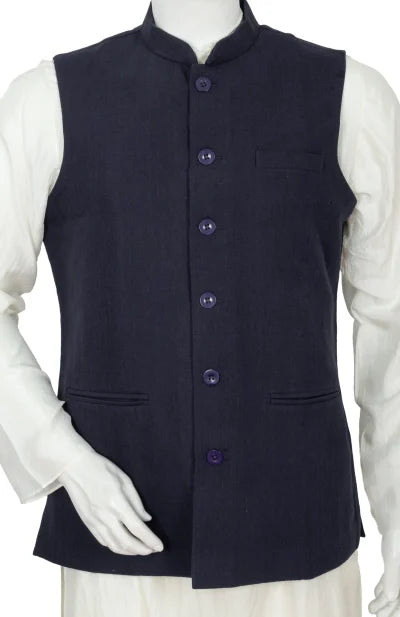 Cotton Wool Handloom Jacket – Indigo - Retail Maharaj