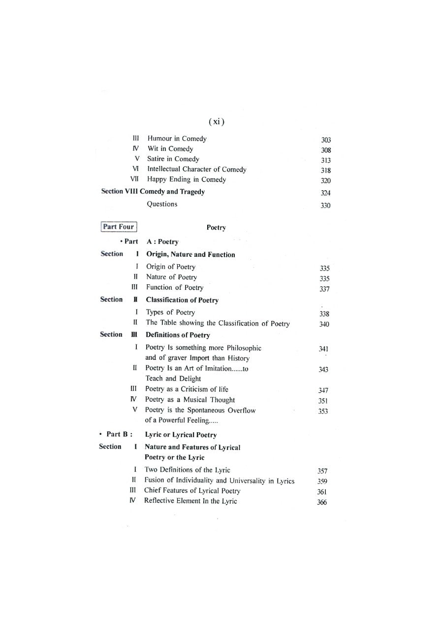 Some Aspects of the Study of Literature (English Version) (Text with Critical)