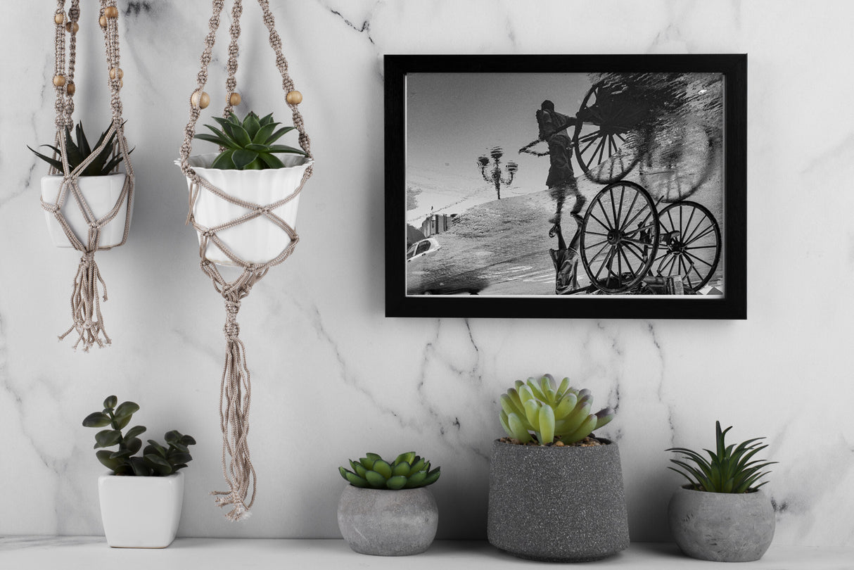 Reflection – Kolkata in Monochrome – Fine Art Photograph by Sayantan Sengupta - Retail Maharaj