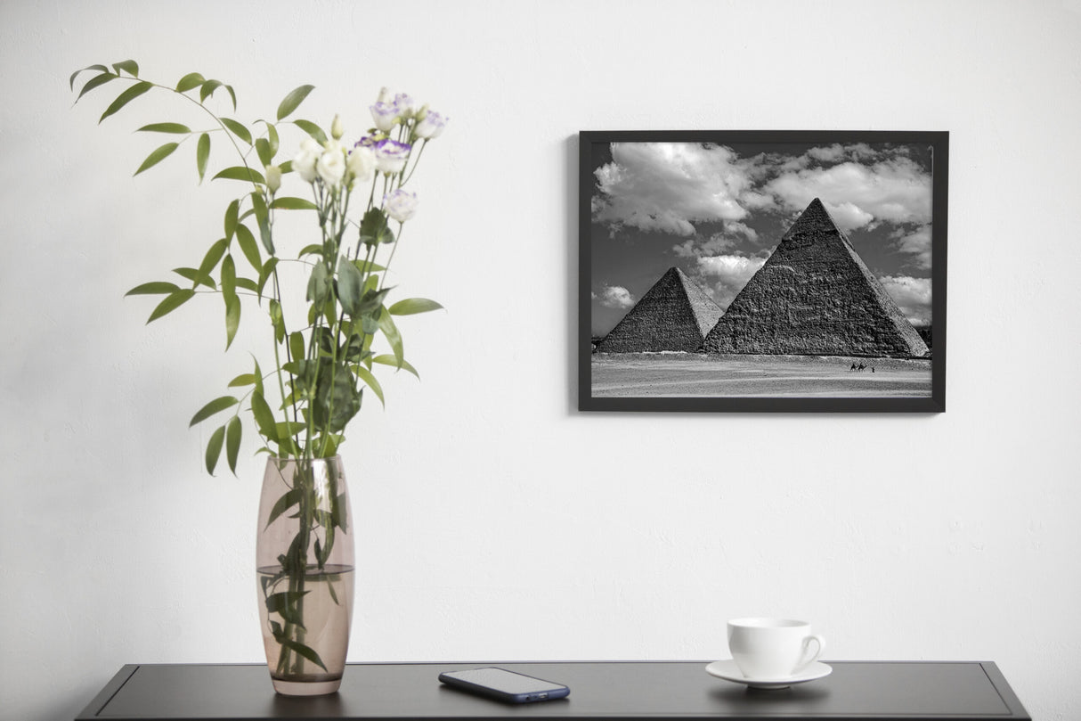 Timeless Geometry – Pyramids of Cairo – Fine Art Photograph by Sayantan Sengupta - Retail Maharaj