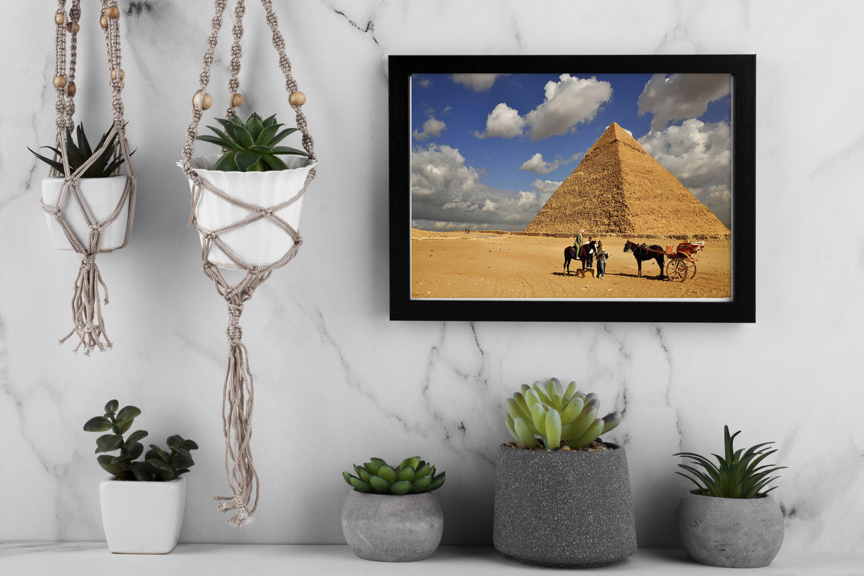 Golden Heritage – Pyramid of Giza, Cairo – Fine Art Photograph by Sayantan Sengupta - Retail Maharaj