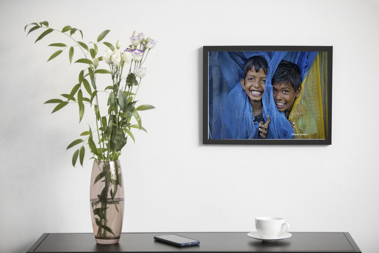 We Two Friends – Childhood Play with Fishing Nets in Village - Retail Maharaj