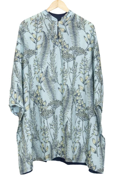 Digital Print Muslin Kaftan – Blue - Retail Maharaj