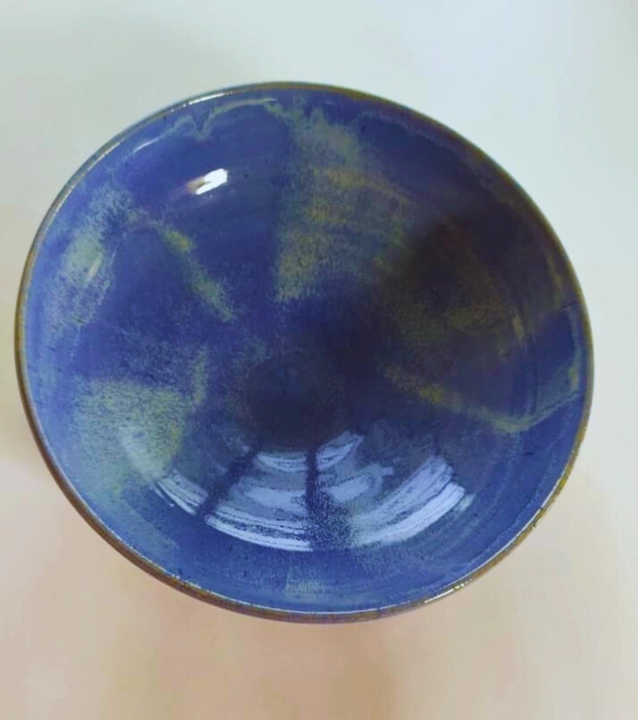 Porcelain Dish – Medium Size Bowl with Deep-Blue Glaze