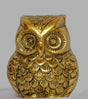 Owl Figurine in Alloy Metal – Antique Finish Brass Sculpture for Wisdom, Prosperity & Spiritual Décor - Retail Maharaj