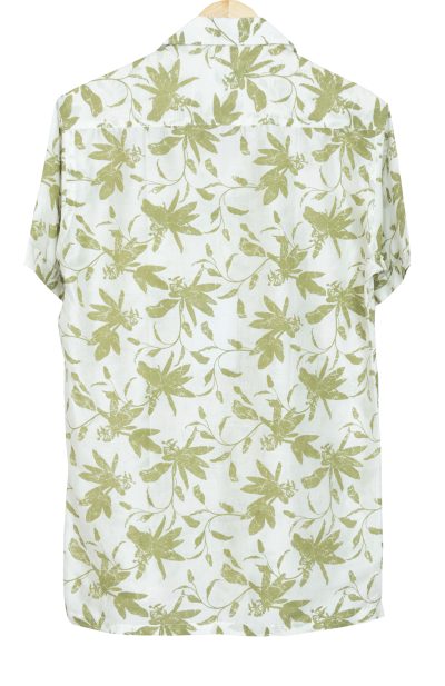 Printed Cotton Shirt – White - Retail Maharaj