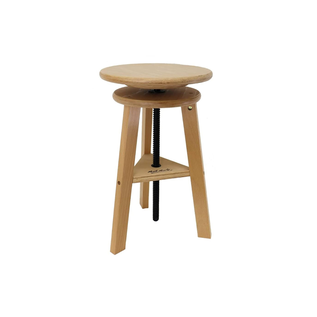 Mont Marte Adjustable Beech Wood Artist Easel Stool