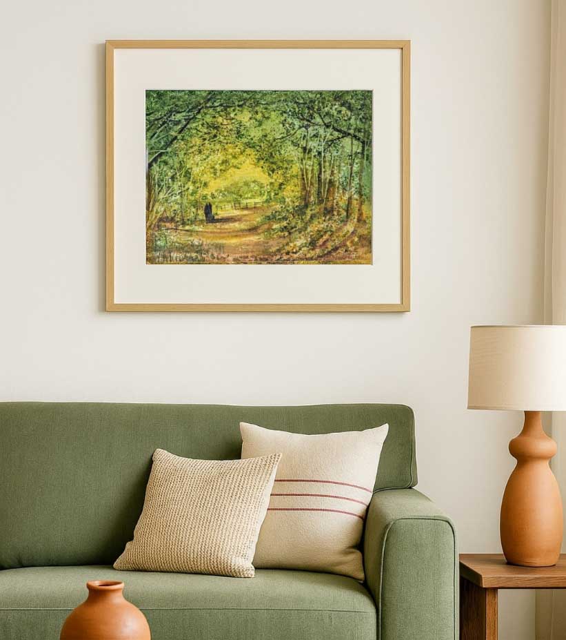 Whispers of the Woods – Watercolour on Textured Paper by Nandita Mishra - Retail Maharaj