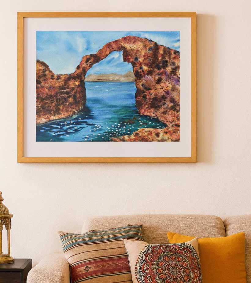 Nature’s Archway – Watercolour on Textured Paper by Nandita Mishra - Retail Maharaj