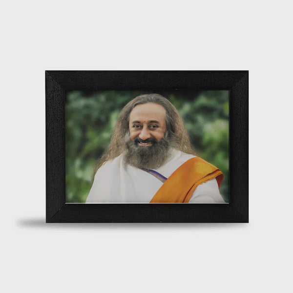 Photo Frame 5 x 7 inch (Sparkle) | Premium Frame featuring Gurudev Sri Sri Ravi Shankar - Retail Maharaj