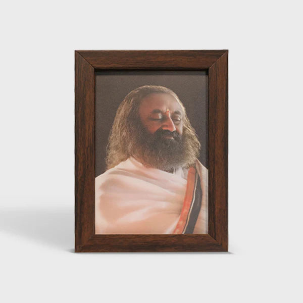 Photo Frame 4 x 6 inch | Premium Frame featuring Gurudev Sri Sri Ravi Shankar - Retail Maharaj