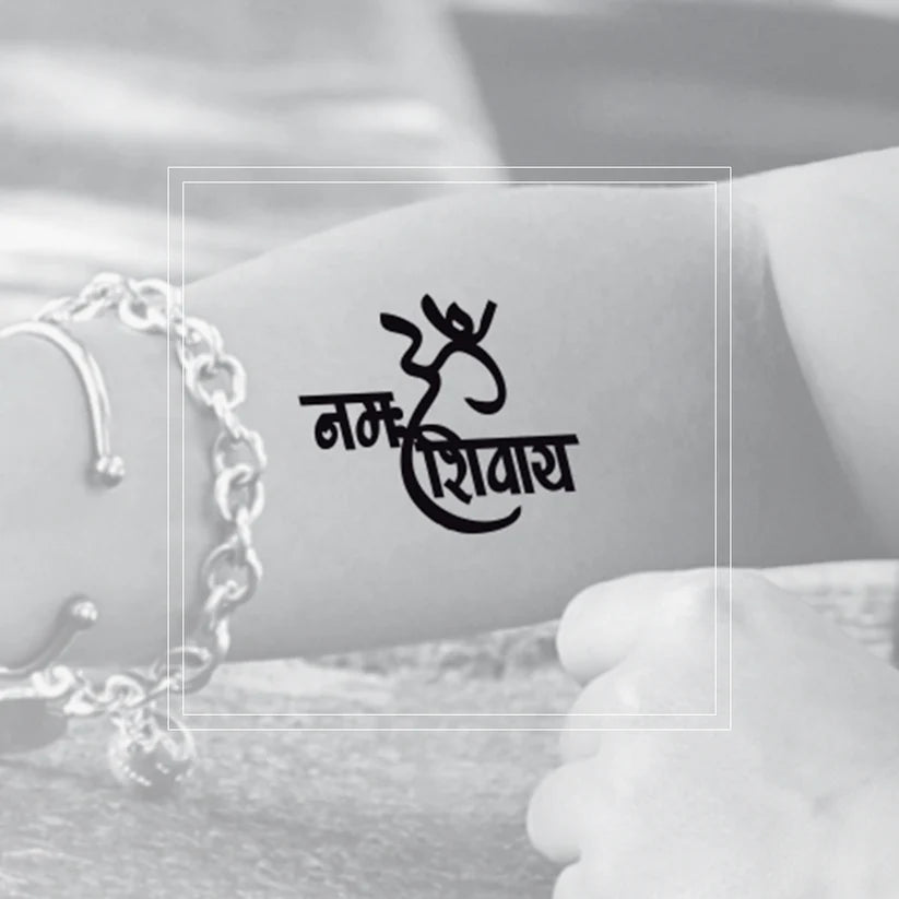 Temporary Tattoo - Om Namah Shivaya - Retail Maharaj