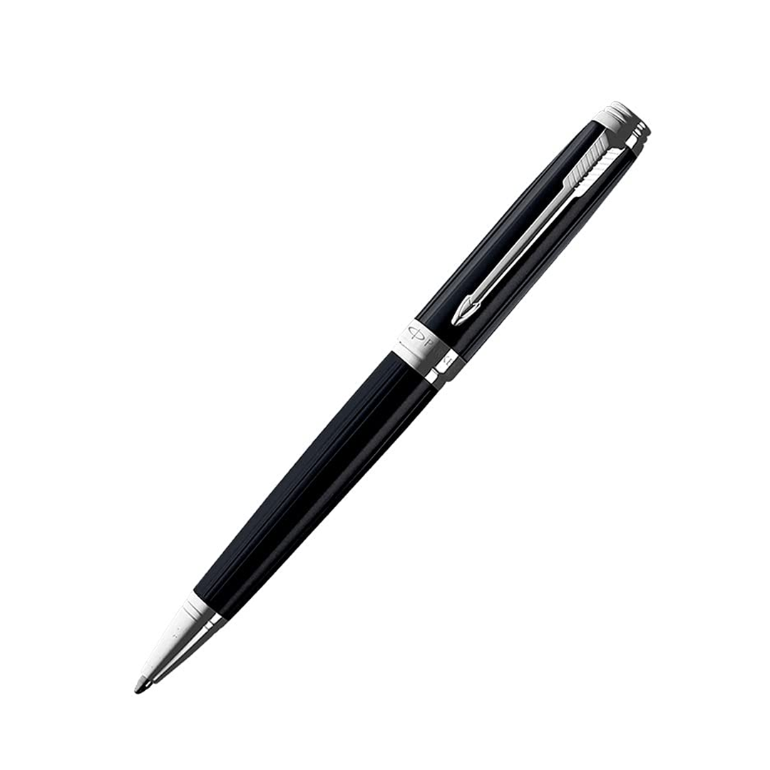 Parker Ambient Lacque Black Chrome Trim Ballpoint Pen