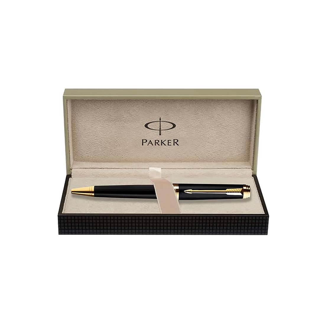 Parker Ambient Lacque Black Gold Trim Ballpoint Pen