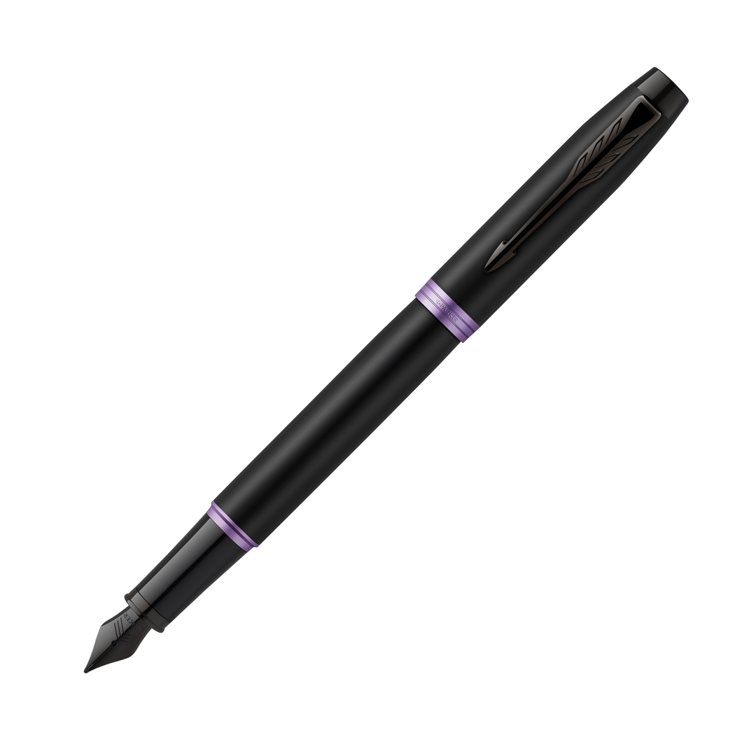 Parker IM Professional Amethyst Purple Black Trim Fine Fountain Pen