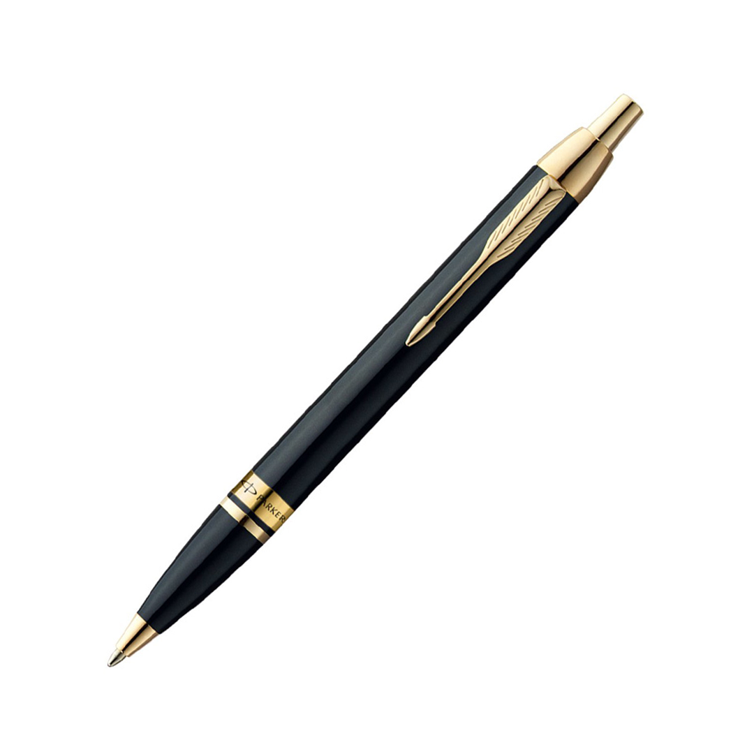 Parker Odyssey Lacque Black Ballpoint Pen with Gold Trim